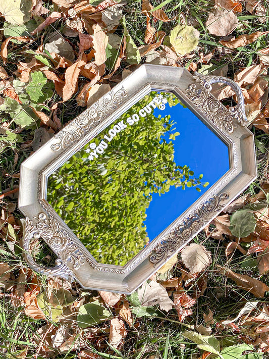 “YOU LOOK SO CUTE” Mirror Sticker