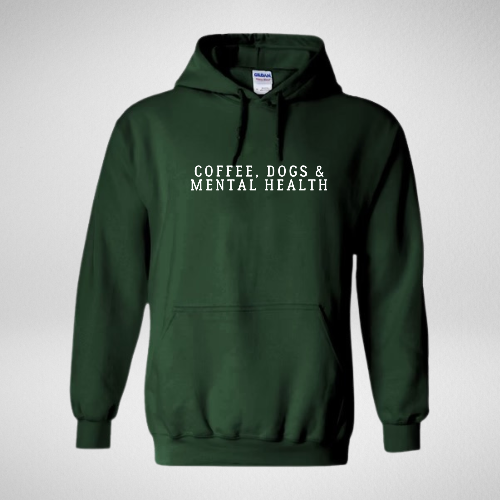 Coffee, Dogs & Mental Health Hoodie