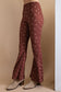 DITSY FLORAL RIBBED BELL BOTTOMS